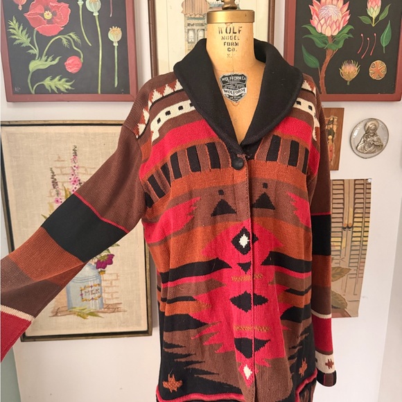 Storybook Knits Southwestern Patterned Cardigan - Picture 3 of 9